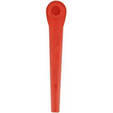 100 Stück Kunststoffklingen Kompatibel Mit Gardena Rasentrimmer, Ersatzklingen Für Gardena Rasentrimmer Und Kabellose Rasentrimmer, Rot – Trimec