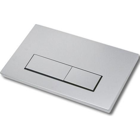 Plaque De Commande / Bouton De Chasse – Accessoire Für Den Wc-reservoir – Kompatibel Mit Geberit Sigma01, Up300 Und Up320 – Doppel-chasse (silbergrau)