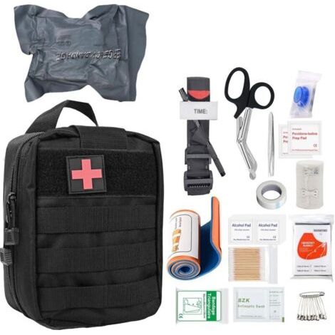 Outdoor-erste-hilfe-set, 46-teilig, Militärisches Erste-hilfe-set, Medizinische Taktische Tasche, Überlebensausrüstung, Erste-hilfe-tasche Für Outdoor, Zuhause, Autoreisen