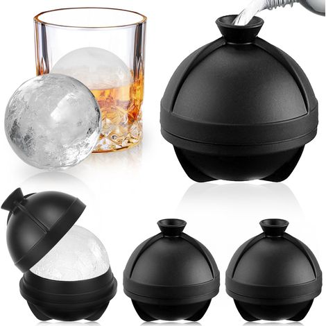 Set Aus 4 Glaskugeln Aus Bpa-freiem Silikon – Schwarz