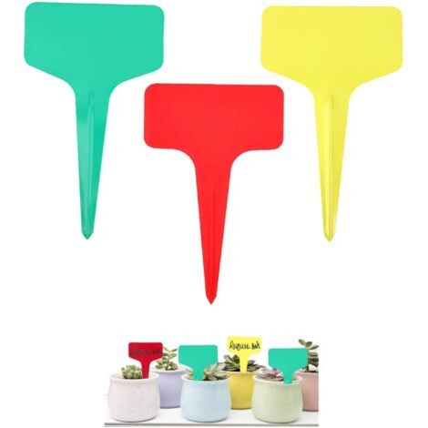 Pflanzenetiketten, Sämlingsetiketten, 120x Typ T Gemüsegartenetiketten (6 X 10 Cm), Wasserfeste Etiketten, Wiederverwendbare Etiketten – Behälter Und Zubehör Für Pflanzen.