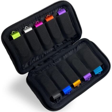 1 Stück Schwarze Usb-flash-laufwerk-aufbewahrungstasche, Aufbewahrungshülle, Aufbewahrungskoffer, Usb-elektronik-zubehör-organizer Mit 10 Steckplätzen Für Jump-laufwerke/pen-laufwerk/thumb-laufwerk/fl