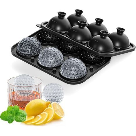 Glaskugeln Aus Silikon, Glaskugeln Mit Großen Kugeln, Runde Glasuren In Form Von Golfbällen Für Whiskey-cocktails, Café Glacé, Geschenkbälle