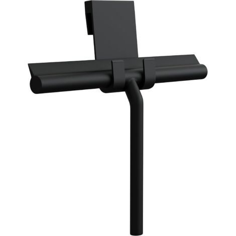 21 Cm Schwarzer Duschabzieher Mit Halterung Für Badezimmer, Silikon-duschabzieher Zum Reinigen Von Glas, Spiegeln, Fliesen, Autofenstern, Duschabzieher Badezimmerzubehör