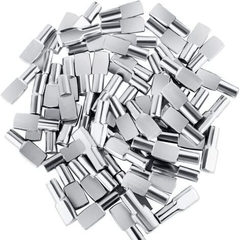 60 Stück Möbelregal-stützstiftdübel Aus Vernickeltem Metall, 5 Mm