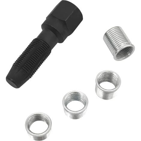 Packung Mit 5 Stück M14 X 1,25 Zündkerzengewinde-reparatursatz, Zylinderkopf-nachgewinde-set, Zündkerzen-nachgewinde, 14-mm-reibahlen-zylindergewinde-reparaturwerkzeug