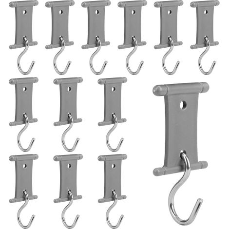 Packung Mit 12 Haken Für Markisen Von Wohnmobilen, Wohnwagen Und Zelten, Für Den Innen- Und Außenbereich, Kompatibel Mit 5/6 Mm Und 7/8 Mm Schienen.
