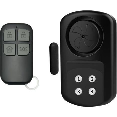 Drahtloser Alarm Für Türen Und Fenster – Diebstahl-, Einbruch- Und Einbruchschutz – Sicherheitssystem Für Zuhause Und Kinder – Wasserdicht (ip 67) – 4 Modi 140 Db – Code Und Fernbedienung
