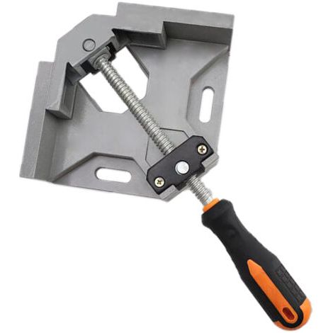 1 Stück Serre Joint Angle 90 °, Etau D'Angle Alliage D'Aluminium, Pince De Soudage D'Angle Avec Mâchoire Jointante (grau)