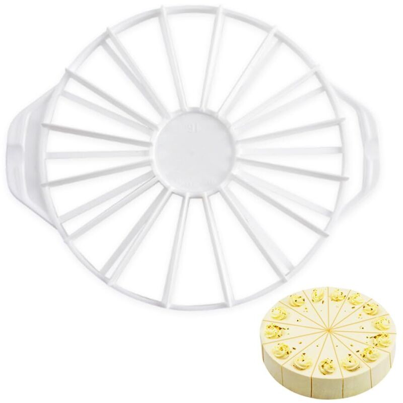 Gebäck-kuchenschneider 14/16, Kunststoff-kuchenschneider, Tortenteiler, Rundes Kuchenmesser, Gebäck-kuchenschneider, Kuchentrenner, Küchenutensil Zum Schneiden Von Törtchen