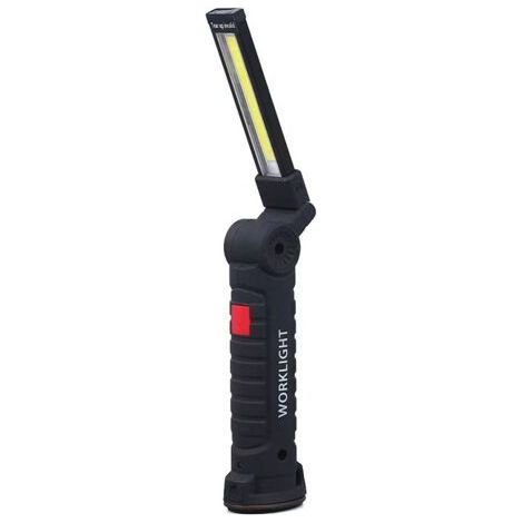 Led-taschenlampe, Arbeitsleuchte Mit Magnetfuß, 5 Beleuchtungsmodi, Usb-campinglampe