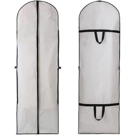 Hochzeitskleid-schutzhülle, Kleideraufbewahrungstasche, Faltbar, Feuchtigkeitsbeständig, Staubdicht Und Waschbar (60 X 180 Cm)