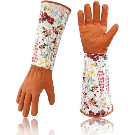 Gants De Jardinage En Cuir Rose Für Damen Gants Professionalnels Étendus Élagage De Jardin (rouge)