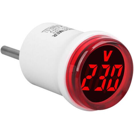 Haushalts-ac-voltmeter-digitalanzeige, Europäischer Rundsteckertyp, Mit Kontrollleuchte, Genaue Messung,rot