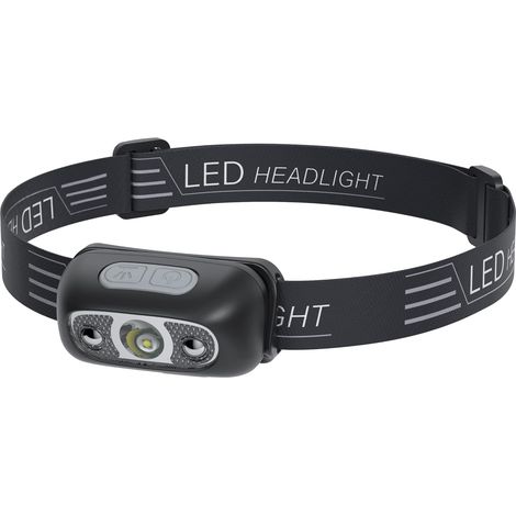 Usb-aufladbare Stirnlampe Mit Led-sensor, Leicht, Ipx4, 120 Lm