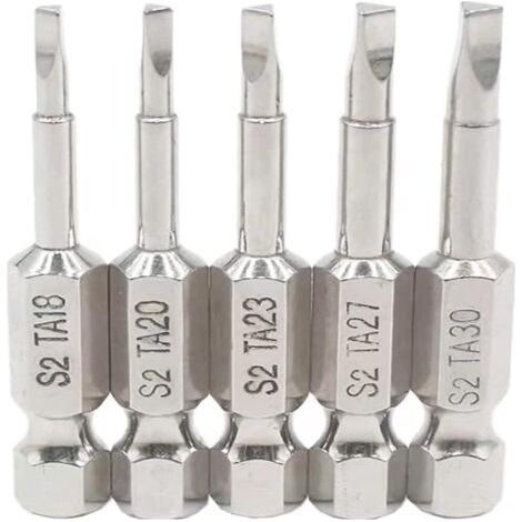 5-teiliges 50-mm-sechskantschaft-magnetdreieck-schraubendreher-bit-set, S2-stahl-schraubendreher-bits, Dreiecksbohrer-bits