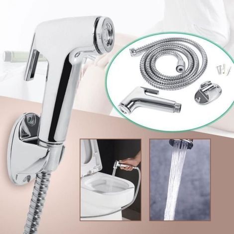 Duschset, Bidet, Wc, Duschbrause Für Intimhygiene, Handbrause, Schlauchhalter, Wandhalterung – Cya