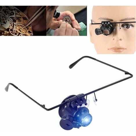 Lupe Vergrößerungsbrille Led-lupe 20x Für Juweliere Uhrmacher Uhrenreparatur,