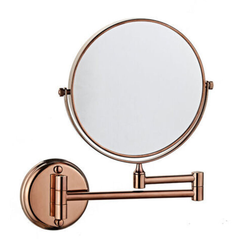 Miroir De Courtoisie-wandbild, Doppelseitig, Biegsam, Drehbar, 3-fach Groß, 15 Cm, Für Badezimmer, Toiletten, Schlafzimmer Oder Rose