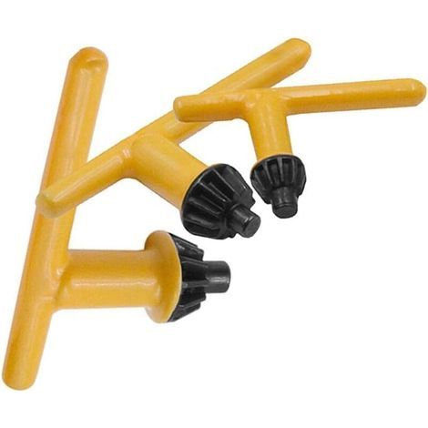 3 Packungen Bohrschlüssel, 6 Mm/10 Mm, 13 Mm, 16 Mm, Bohrfutterschlüssel, Universelle Metall-t-förmige Ersatzschlüssel Für Bohrfutter