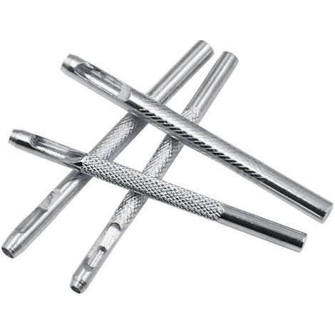 Set Mit 4 Stahlhohlstanzern 2,5–4 Mm Für Leder, Für Uhren, Stoffe, Gürtel