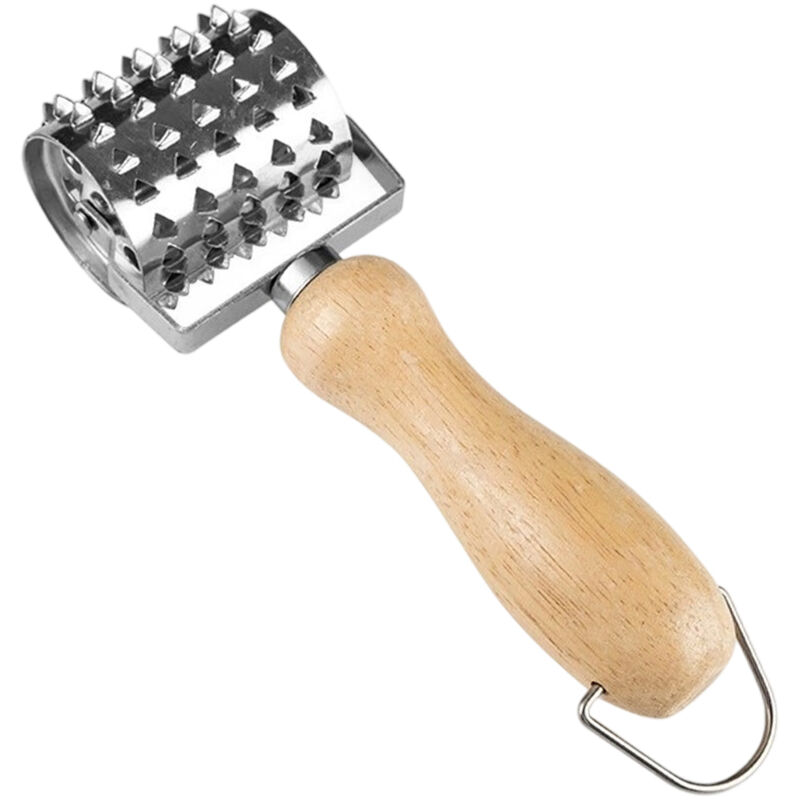 Fleischklopfer Aus Edelstahl, Holzgriff, Küchenwerkzeug