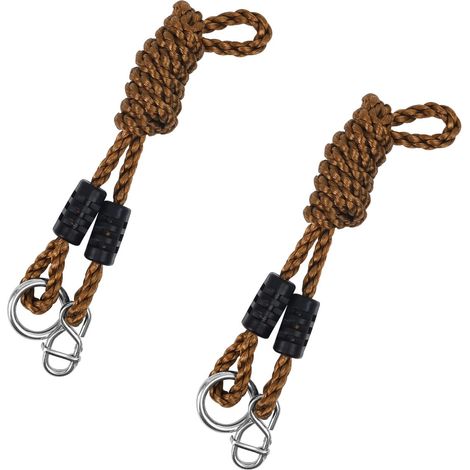 2 Stück Corde Balancoire Exterieur, 1,8 M Corde Hamac, Peut Supporter 300 Kg Sangle Balancoire, Reglable Longueur, For Hamac De Camping, Balançoire, Chaise Suspendue