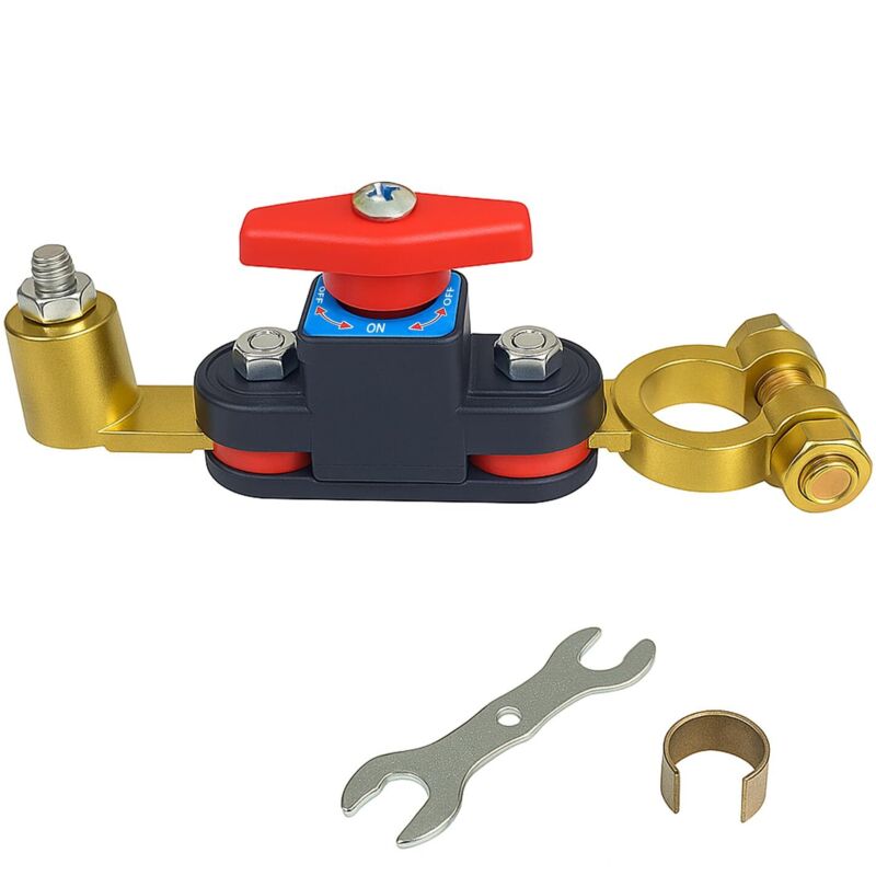 Hochleistungs-12-v-reinkupfer-justierbarer Rotierender Batterie-leistungsschalter, 12-v-48-v-oberklemmenschalter, Geeignet Für Automobile, Boote, Wohnmobile, Atv7,9 X 1,3 X 1,8 Zoll (1 Einheit)