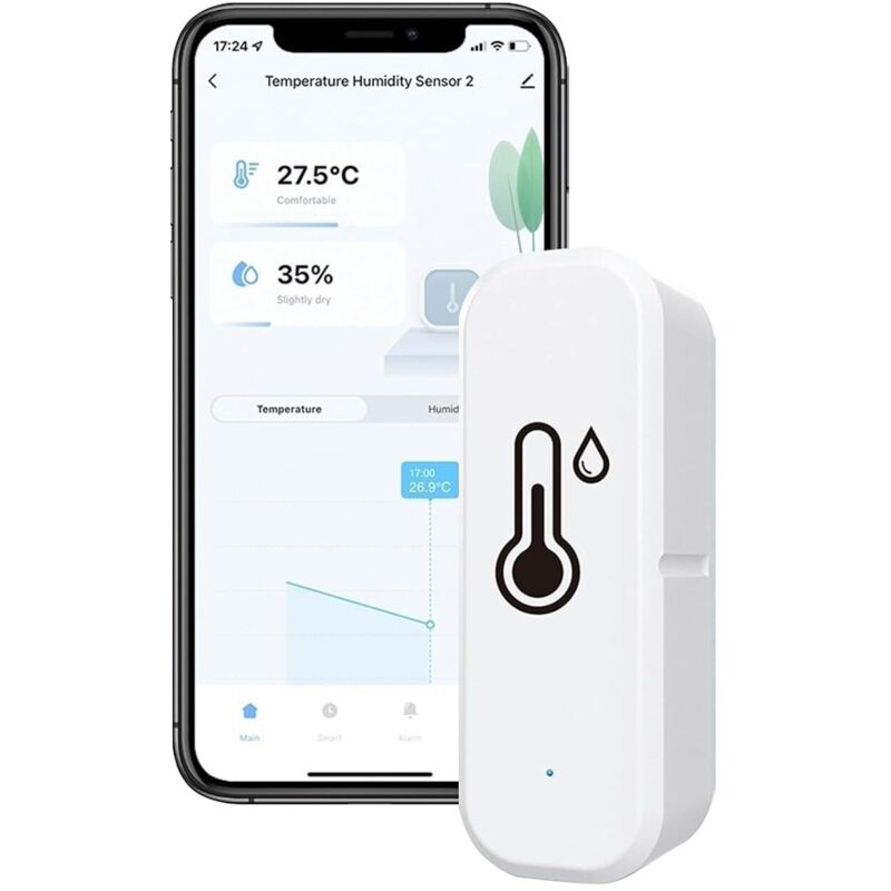 Temperatur-feuchtigkeitssensor, Kabelloses Thermometer Für Die Heimautomatisierung, Fernüberwachung, Kompatibel Mit Hub/gateway