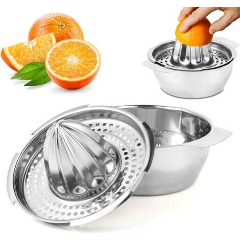 Manuelle Zitruspresse Aus Edelstahl, Manuelle Zitronenpresse, Spülmaschinengeeignet, Profiqualität. Manuelle Fruchtpresse Für Zitronen, Grapefruits Und Orangen.