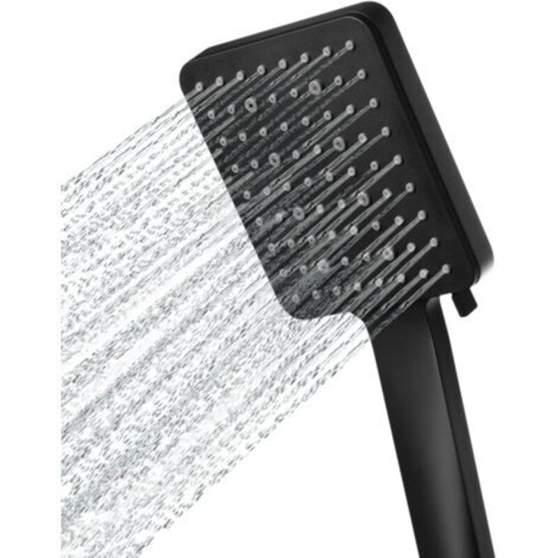 Pommeau De Duche Haute Pression Mit 6 Modi Zur Pulverisierung, Pommeau De Douche Puissant, Grand Pommeau De Duche Économie D'Eau Noir