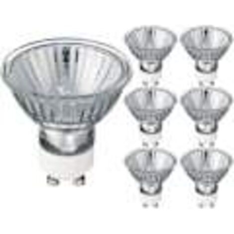 Gu10-halogenlampen Für Strahler, 35 W, 220-240 V, Warmweiß 2700 K, Dimmbar, 6er-set [energieklasse G]