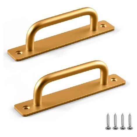 2 Stück Schiebetürgriff, Aluminium-türgriff, Schrankgriff (gold)