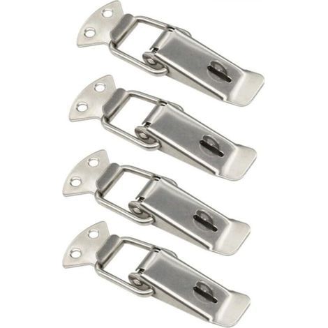 Federbelasteter Riegel Mit 47 Mm Silbernem Lochabstand, 4 Eisen-/vernickelte Federbelastete Riegel