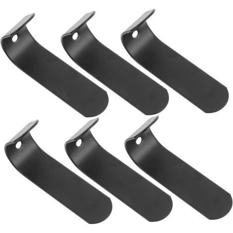 6er-pack Selbstklebende Wandhaken Aus Edelstahl Für Schlafzimmer, Wohnzimmer, Küche, Badezimmer, Küche, Schwarz