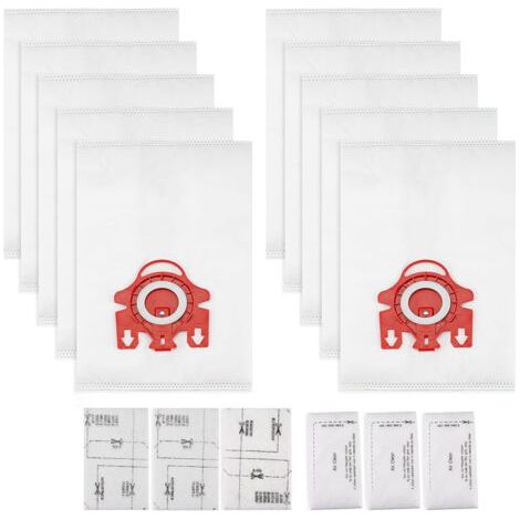 Packung Mit 10 Ersatzstaubbeuteln Für Staubsauger Der Miele Fjm/gn-serie, Inklusive 3 Filtersätzen