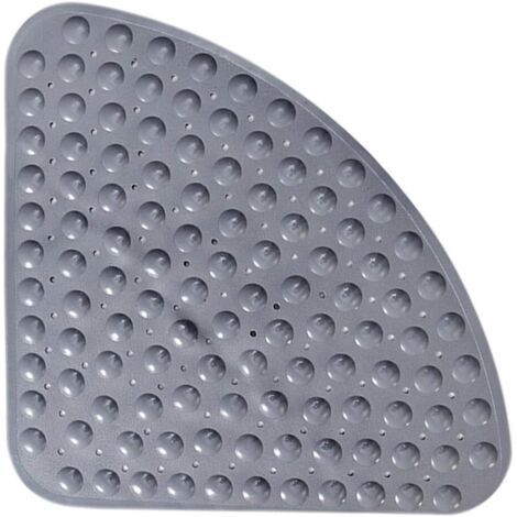 Sector Gummi-eckduschmatte, Rutschfeste Badematte, Antibakterielle Quadrantenmatte Mit Saugnäpfen Für Dusche Oder Badewanne, Rutschfeste Badematte, 54 X 54 Cm