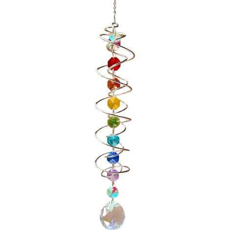 Attrape Soleil,intérieur Fenêtre Extérieur Suspensions Décoration With Design En Cristal Aux Couleurs Vives Carillon Eolien With