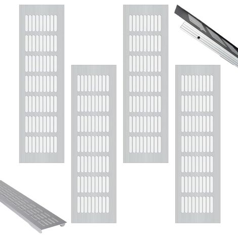 4 Stück Rechteckiges Lüftungsgitter, Lüftungsgitter, Kamin-lüftungsgitter, Aluminium-lüftungsgitter, Außen-lüftungsgitter, Für Schuhschrank, Küche, Wohnzimmer