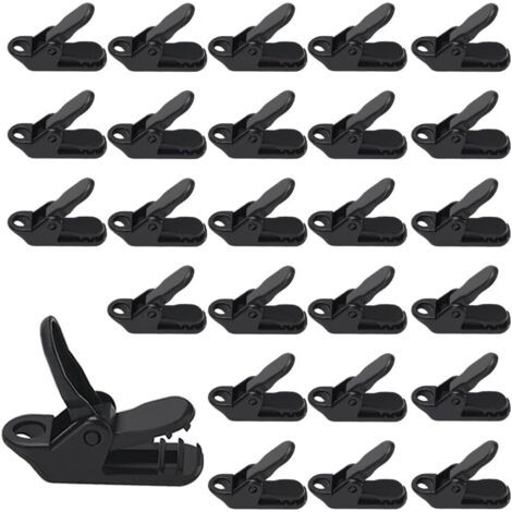 25 Stück Zelt-clips, Kunststoff-planen-clip, Zelt-planen-clips, Klemmen, Markisen-planen-clips Für Outdoor-camping, Schwarz