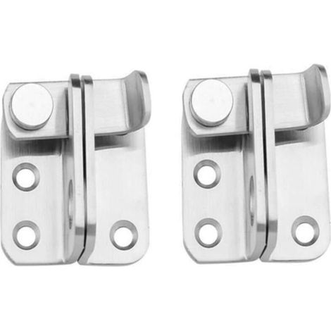 2er-pack Robuster Edelstahl-kippverschluss Für Haustür, Schrank, Fenster (links Offen)