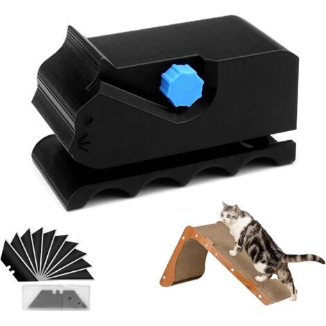 3d-gedruckter Katzenschneider, Schöner Katzenformschneider Für Kratzbäume, Schwarzer Kartonschneider Für Kratzbäume Mit 10 Klingen, Für Kreative Hobbys, Heimwerken, Haustiere