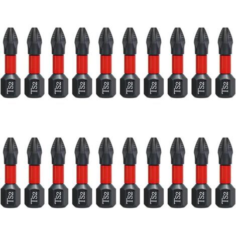 20 Stück 25 Mm Kreuzschlitz-schraubendreher-bits Ph2 Magnetischer Schraubendreher-bit, Rutschfester Kreuz-bit Magnetischer Sechskantschaft-schraubendreher-bit