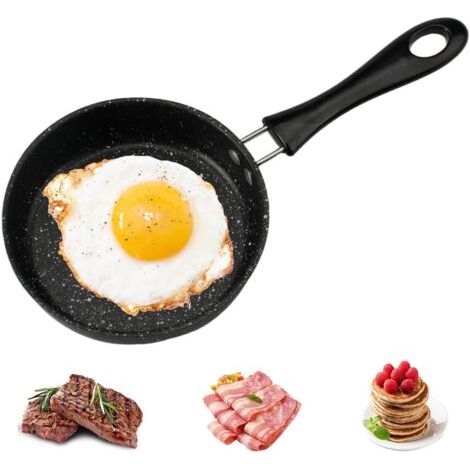12 Cm Mini-bratpfanne Für Ein Ei, Mini-induktions-bratpfanne, Kleine Induktions-bratpfanne Mit Griff, Kleine Antihaftbeschichtete Eier-bratpfanne, Tragbar, Für Eier