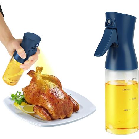 1 Stück Spray Huile Cuisine 150 Ml, Bleu Vaporisateur Huile D'Olive, Avec Lignes Graduées Pulvérisateur D'Huile Cuisine