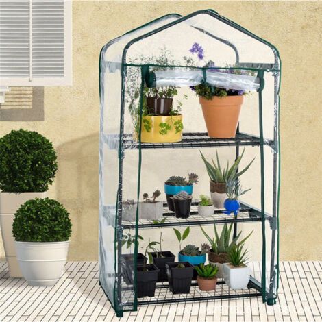 3-stöckige Pvc-gewächshausabdeckung – Ersatzabdeckung Für Mini-gartengewächshaus Für Den Innen- Und Außenbereich (eisenständer Nicht Im Lieferumfang Enthalten).