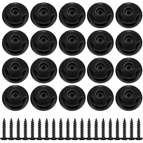 20 Stück Crochet De Bâche Ronds, Crochets Boutons De Fixation, Crochet Ridelle De Bâche En Plastique Pour Filet Remorque Und Bache Remorque Véhicules