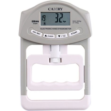 Camry Digitaler Griffkraft-messdynamometer, Automatische Aufzeichnung, 200 Lbs/90 Kg