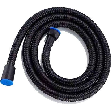 Premium-duschschlauch, 5 Fuß Premium-duschschlauch Aus Edelstahl Mit Doppeltem Anti-knick-duschschlauch (schwarz)