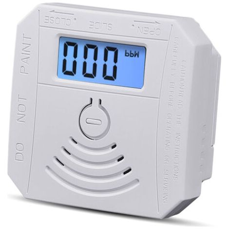 Kohlenmonoxid-lecksucher, Elektrochemischer Sensor, 3-stelliges Lcd-display, Ton- Und Lichtalarm, Led-anzeigen, Fehler-selbsttest, Erinnerung An Niedrigen Batteriestand, Speicherfunktionen, D